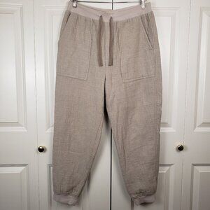 Madewell Pants Waffleback Jogger Telluride Stone Womens Medium ND060 Tapered Leg
